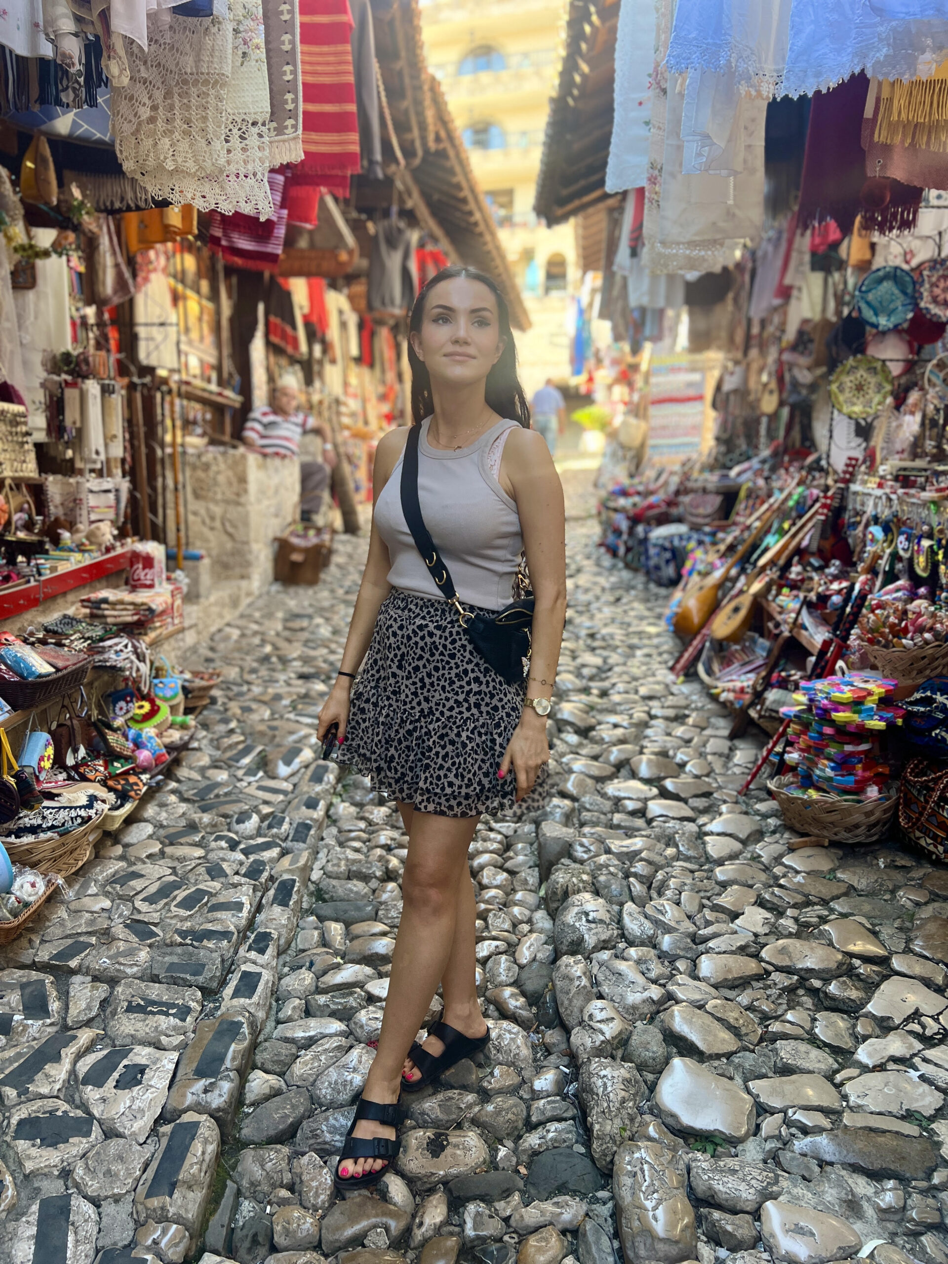 Martyna podczas podróży po Albanii